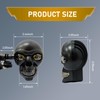 lekiliky 2PCS LED Motorcycle Turn Signal Light, Waterproof Skull Head