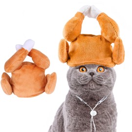 Pet Turkey Hat Fun Thanksgiving Holiday Hat for Dogs/Cats Cute, Comfortable and Fun