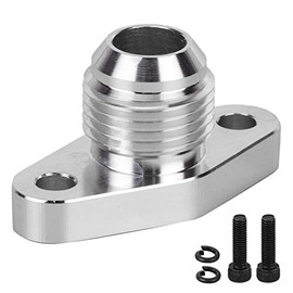 10AN Turbo Oil Drain Flange, AN10 Oil Return Flange Adapter Aluminum Alloy Fitting Fit for Mitsubishi TD04 TD05 TD06 Series T3/T4