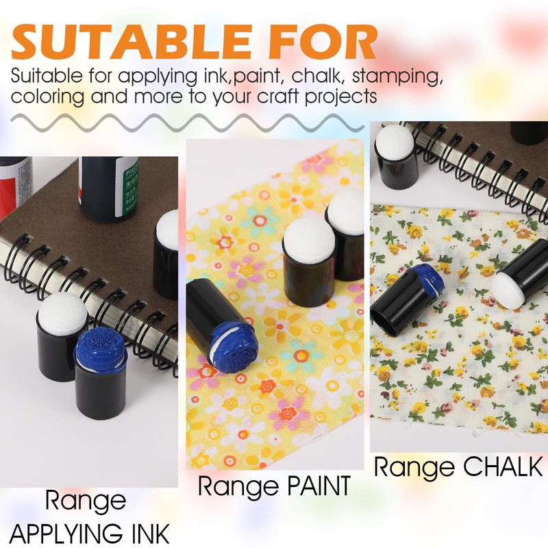 Pack of 30 Multifunctional Finger Sponge, Finger Sponge Daubers, Finger