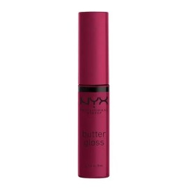 Labial Líquido Nyx Butter Gloss Cobertura Ligera A Media 8ml Color Devil's food cake