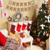 YBCCBY Merry Christmas Banner 18 * 13cm Merry Christmas Burlap