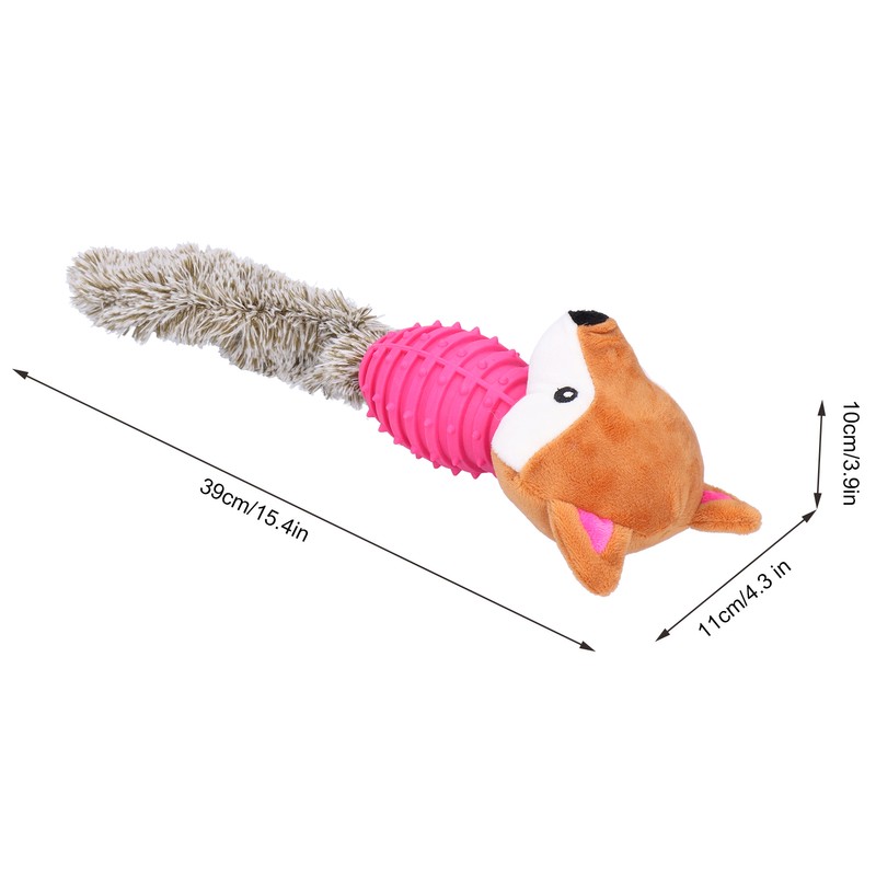 Pet Chew Toys Teeth Cleaning Biting Interactive Training Stuffed Plush