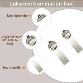 2 PCS Nomination Charm Tools, Stainless Steel Nomination Bracelet Tool, Italian Bracelet Link Tools, Nomination Tool for Adding Charms, Bracelet Chain Link Removal Tools, Bracelet Accessory Tool