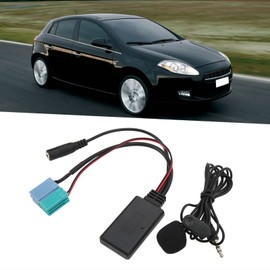 Akozon 6 8 Pin Bluetooth AUX IN Adapter with Hands-Free Microphone Replacement Suitable for Bravo Radio Since 2007 Bravo to OEM CD MP3 Radio