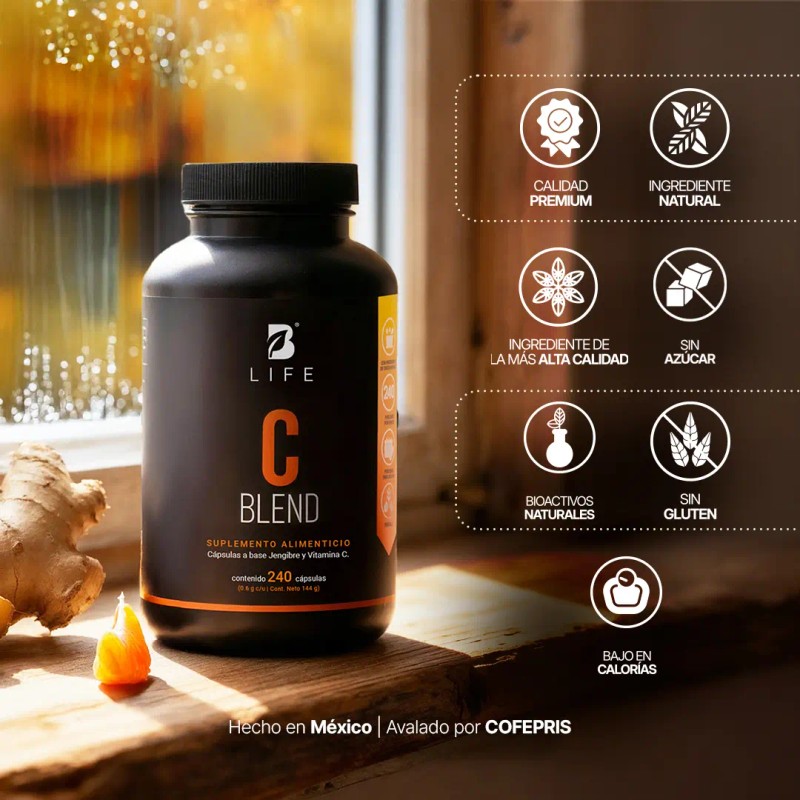 Vitamina Jengibre 240 Cápsulas Apoya Defensas Naturales Energía Bienestar General