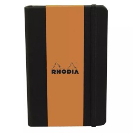 Rhodia (R118609) 5 1/2" x 8 1/4" Webnotebook (Lined Paper) w/Black Cover
