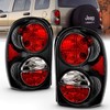 AmeriLite Black Replacement Brake Tail Lights Set For 02-07 Jeep