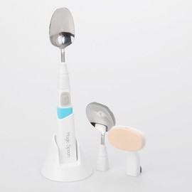Spoon-shaped facial massager, sonic vibration pore brush, convenient home care, easy lifting skin care / 숟가락형 얼굴 마사지기 음파진동 모공 브러쉬 간편 홈케어 간편한 리프팅 피부 관리