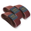 POWERTEC 3 x 21 Inch Sanding Belts, 10 Each of