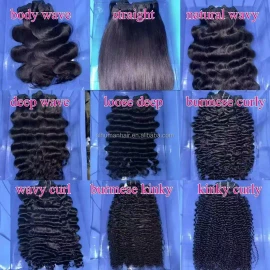 Deep Curly Hair Weaving Bundles Set Deep Wave Natural Black Raw Hair Extension for Womenstyle: all, color: Baby Curly, Stretched Length: 22"