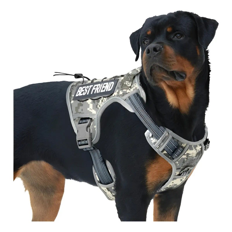 Chaleco Táctico Para Perro Grande Pechera K9 Ajustable