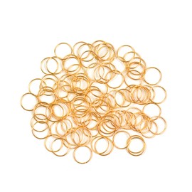 YTBYT-100 piezas de anillos para el cabello, anillos trenzados, pinzas para el cabello para mujeres, accesorios para el cabello (dorado)