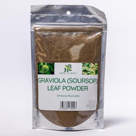 Herb To Body Graviola (Soursop) Leaf Powder | Annona Muricata | Wildcrafted | 4oz