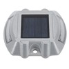 Solar Deck Lights Silver Aluminium Alloy High Brightness LED Solar