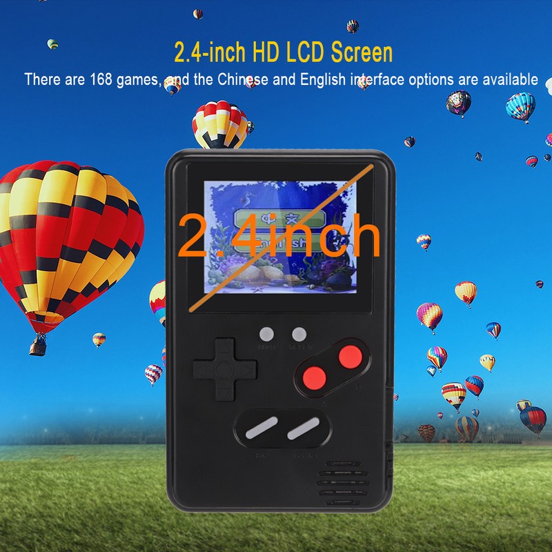 Slim 2.4" HD Color Screen Handheld Game Console LCD Game