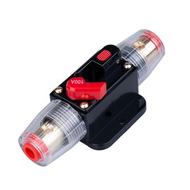 Keple 100A AMP Circuit Breaker 100A Inline Fuse Holder Inverter Block DC 12V-24V Volt Manual Reset for Car Automotive Marine Boat Audio Solar System Protection