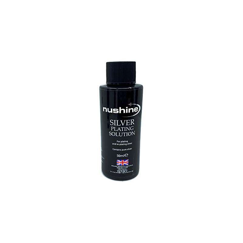 Nushine Silver Plating Solution 1.7 Oz - permanently plate PURE