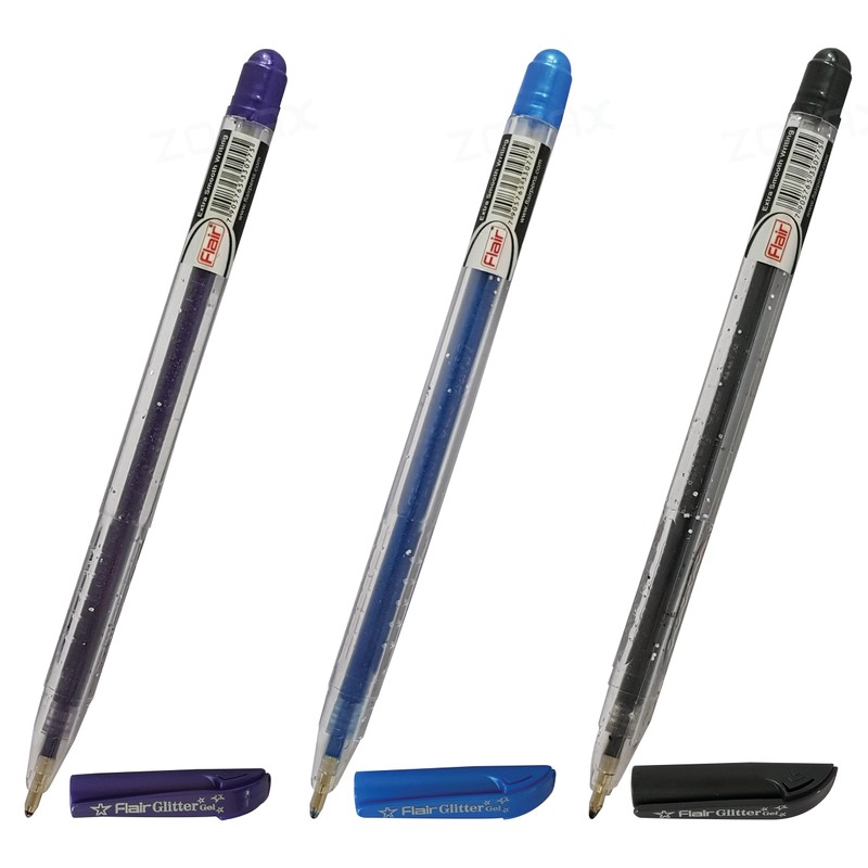 iGlitter Xtra Sparkle Glitter Gel Pens, MULTICOLOUR, Medium Point (1.0mm),