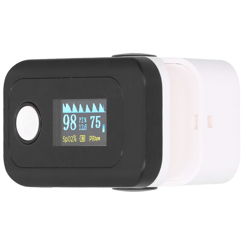 Fingertip Pulse Oximeter LED Screen Blood Oxygen Saturation Monitor with