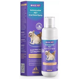Hicc Pet Antimicrobial Pet Anal Gland Spray Anti-Itch Soothe Deodorize Cleanse 4 fl oz