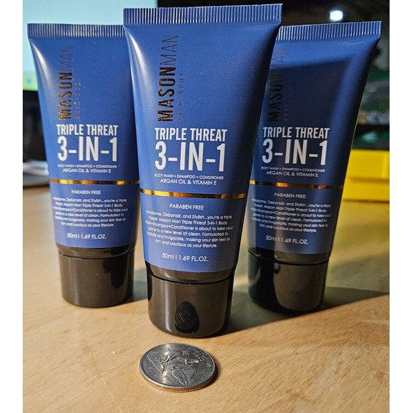 Masonman 3 X Masonman Mason Man Triple Threat Shampoo Body