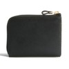 Freely Usable Symmetry Mini Wallet, Tochigi Leather, Genuine Leather, L-Shaped
