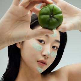pulley [Set of 2] Fully Green Tomato Clay Pack Cleanser 120ml + 120ml / [2개세트] 풀리 그린 토마토 클레이 팩 클렌저 120ml + 120ml