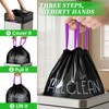 Trash Bags 15 Gallon Tall Kitchen Drawstring Garbage Bags,Fit 13-15