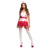 Boland 02254 Socks Stockings Nurse Nurse, White/Red, One Size