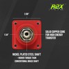 Battery Cable Flanged Bulkhead Connector + Insulator Boot - Heavy