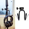 Headphone Hanger Stand Tambourines Mount Cowbell Mounting Bracket, Clamp-On Universal