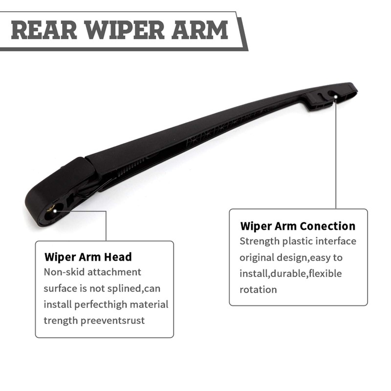HODEE Rear Wiper Arm Blade for Jeep Wrangler 2018-2021 Honda