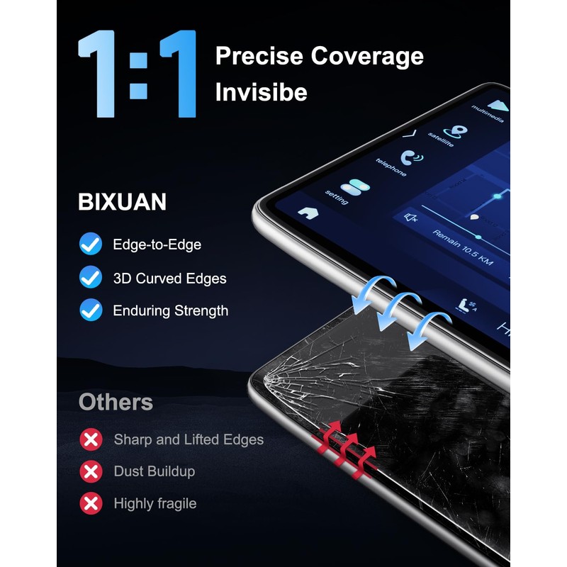 BIXUAN 2022-2025 Nissan Pathfinder Screen Protector -(2PCS) For Pathfinder (SV/SL/Platinum)