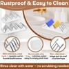 2 Pcs Stainless Steel Soap Dish Holder, W-Shaped Self Draining,