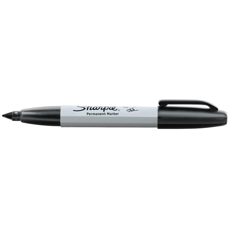 Sharpie Permanent Markers | Chisel Tip | Black | 2
