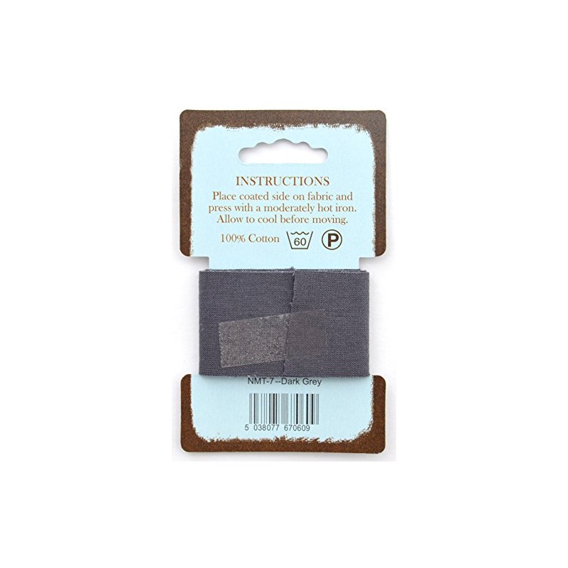 Nortexx Iron On Repair Tape-Dark Grey, 100% Cotton, 14 x