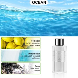 Amor Lyris Amor Lyris 2 Packs Essential Oil Refill for Smart Car Air Freshener, 3.5OZ Car Diffuser Refill, Aromatherapy Perfume Refill Can be Used for 4-8 Months, Made with Natural Plant Extracts, Ocean