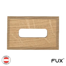 Pack of 2 Single Heating Pipe Rosette for Stand Consoles, Various Sizes, Pipe Cover, Cover Rosettes, Trim, Radiator Rosettes, Parquet, Wooden Rosettes, Oak (Hole: 35 x 10 mm, Unpainted)