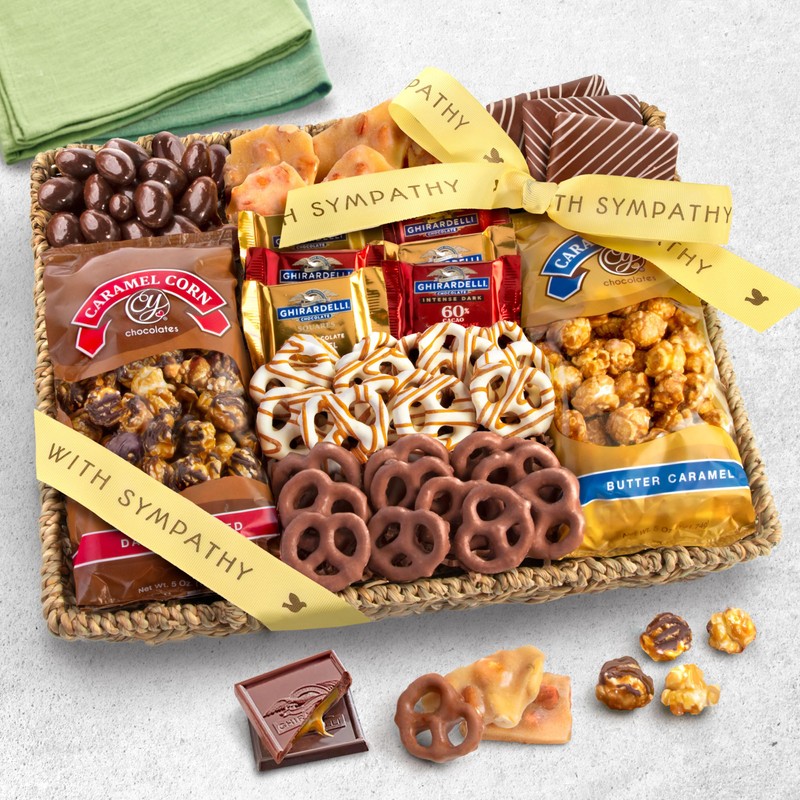 A Gift Inside With Sympathy Chocolate Caramel and Crunch Grand