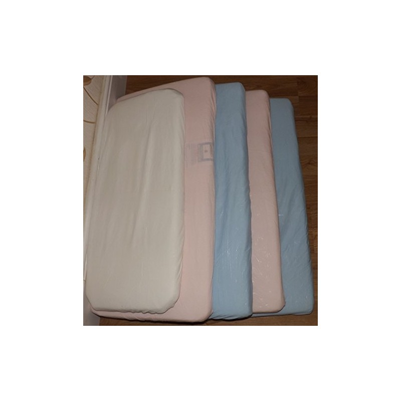 2 x Travel Cot 95 x 65 Fitted Sheets -