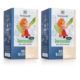 Sonnentor Bio Bengelchen Durststiller Kräuter Tee Doppelkammerbeutel (2x je 18 Beutel) - Bio-Kräuterteemischung für Kinder ab 1 Jahr, speziell für Kleinkinder - AT-BIO-301