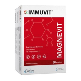 Leriva Immuvit Magnevit with Magnesium & Vitamins B6 & E 30 capsules