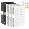 Pack of 5 A5 Ring Binder Covers with 6 Rings