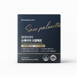 [국내배송]원데이코어 수입 슈페리어 쏘팔메토 90캡슐 [Domestic Shipping] One Day Core Imported Superior Saw Palmetto 90 Capsules
