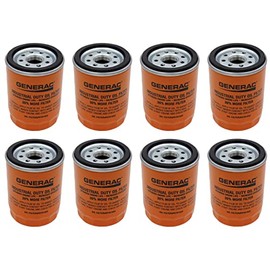 Replacement for Generac 8 Pack Genuine OEM Oil Filters for 0044510 Generator - 070185ES-8PK