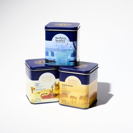 Herbs & Kettles Tea Ritual Set – Masala Chai, Lavish Blue Tea & Calming Golden Latte – Black & Herbal Loose Leaf Variety Pack – Spiced, Floral – Ideal for Gifting