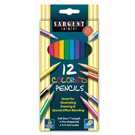 Sargent Art 22-7212 12-Count Assorted Colored Pencils