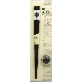 Aoba 549222 Dragonfly Ball Family Crest Toyotomi House Chopsticks Set with Chopsticks Rest 23cm [549222] Made in Japan