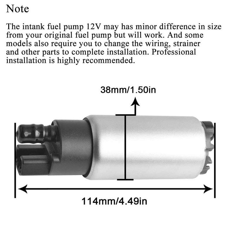 EVIL ENERGY 255LPH 43PSI EFI Intank Electric Fuel Pump Installation